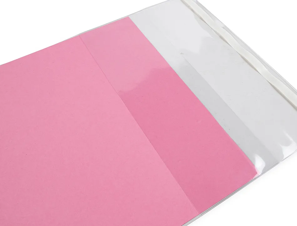 Couvre-livres liderpapel nº29 pvc transparent 13/100e 285x530mm avec rabat adhésif adaptable