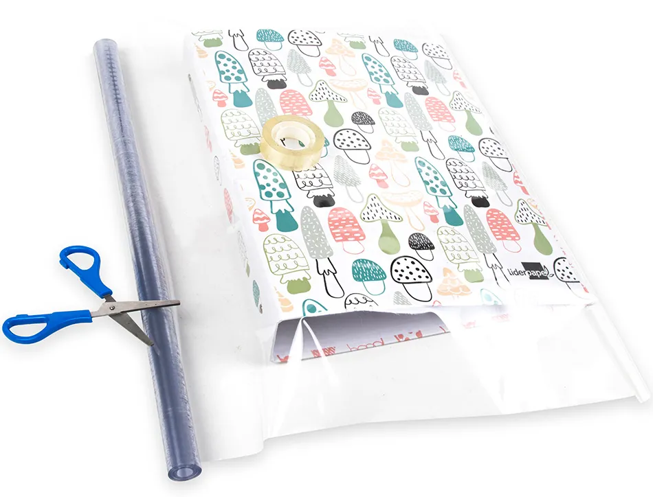Couvre-livres liderpapel pvc 7/100e rouleau 0,45x100m