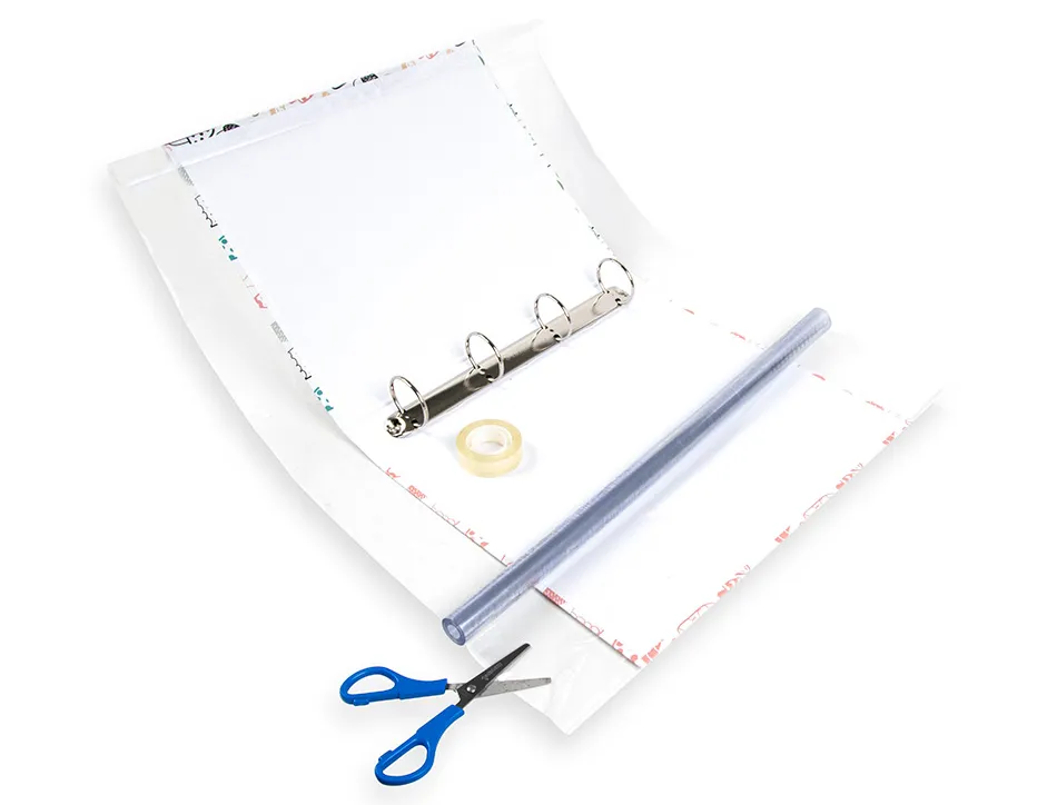 Couvre-livres liderpapel plastique transparent résistant 7/100e rouleau 0.35x2m