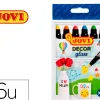 Craie cire jovi décor glass toutes superficies non poreuses non permanente étui 6 unités