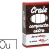 Craie juvenilia compacta l80mmx10mm sans crissement anti-poussière coloris blanc boîte 10 unités