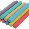 Craie liderpapel enrobée ronde anti-poussière tracé écriture douce hypoallergénique coloris assortis boîte 100 unités