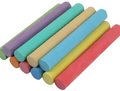 Craie liderpapel enrobée ronde anti-poussière tracé écriture douce hypoallergénique coloris assortis boîte 10 unités