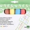 Craie trottoir liderpapel activités créatives scolaires coloris assortis boîte 6 unités