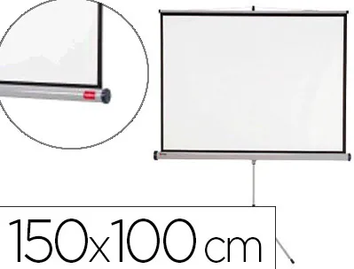 Écran projection nobo trépied format 16/10 inclinaison repliable poids 7.50kg 150x100cm