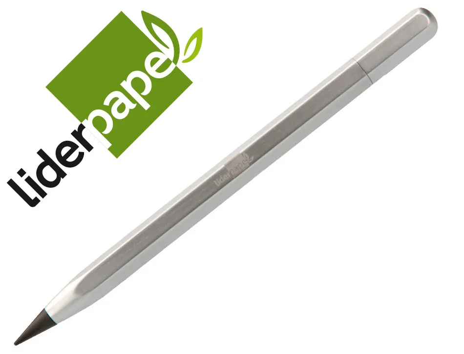 Crayon a papier liderpapel metal forme hexagonale pointe graphite hb