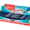 Crayon ardoise maped marker'peps bois effacable a sec coloris bleu
