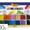 Crayon cire jovi jumbo 75mm diametre 11mm 12 couleurs vives assorties format scolaire boite 300 unites