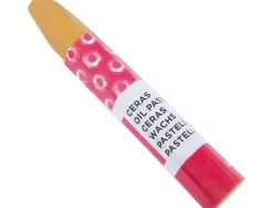 Crayon cire liderpapel 75mm diamètre 12mm papier carton tissu coloris brillants boîte 12 unités