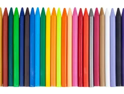 Crayon cire liderpapel 115mm résistant non salissant effaçable étui carton 24 unités