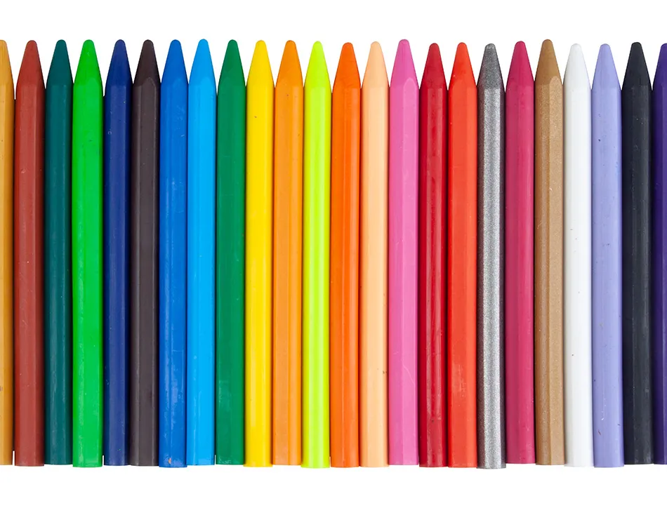 Crayon cire liderpapel 115mm résistant non salissant effaçable étui carton 24 unités