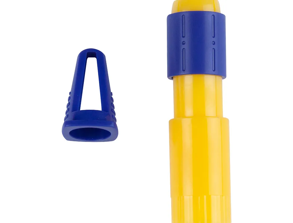 Crayon cire liderpapel 75mm diamètre 12mm taille-crayons et porte-crayons offerts coloris brillants boîte 24 unités