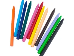 Crayon cire liderpapel 115mm résistant non salissant effaçable étui carton 12 unités