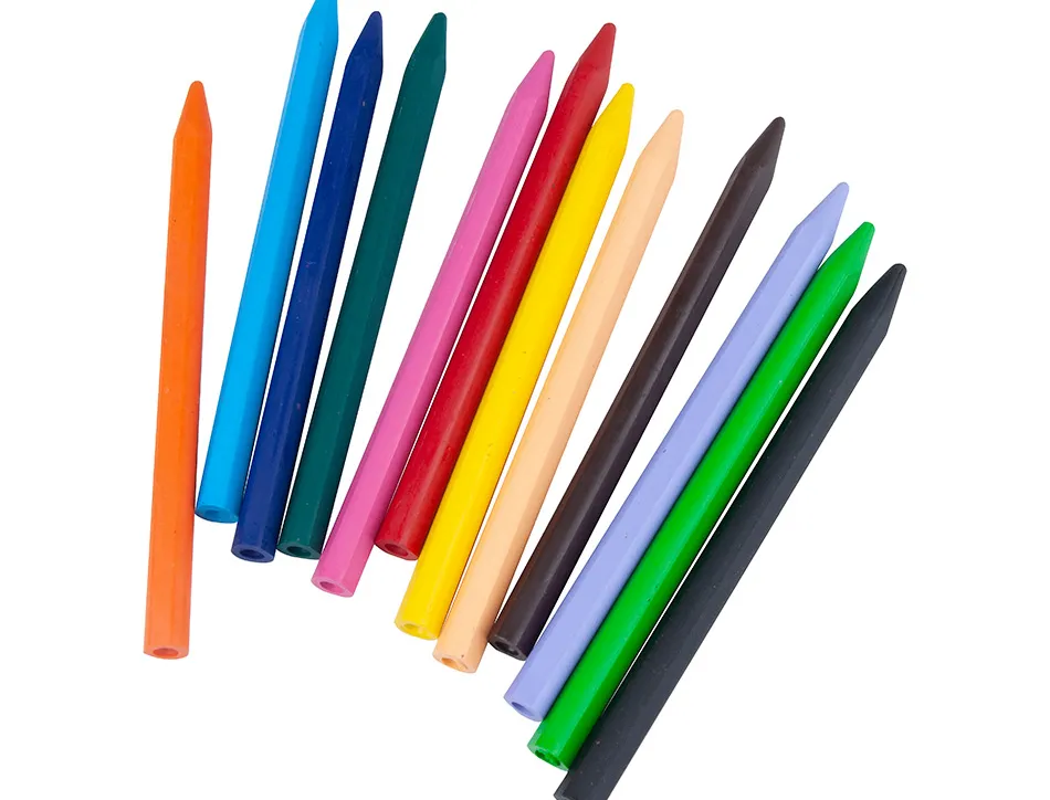 Crayon cire liderpapel 115mm résistant non salissant effaçable étui carton 12 unités