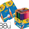 Crayon couleur bic kids evolution corps hexagonal mine tres solide maxi classpack 288un