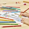 Crayon couleur bic kids tropicolors 2 175mm mine résistante pigmentée large palette coloris vifs étui carton 24 unités