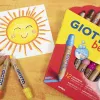 Crayon couleur giotto be-bè maxi testé dermatologiquement étui 12 unités + 1 taille-crayon