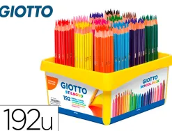 Crayon couleur giotto stilnovo schoolpack de 192 assortis