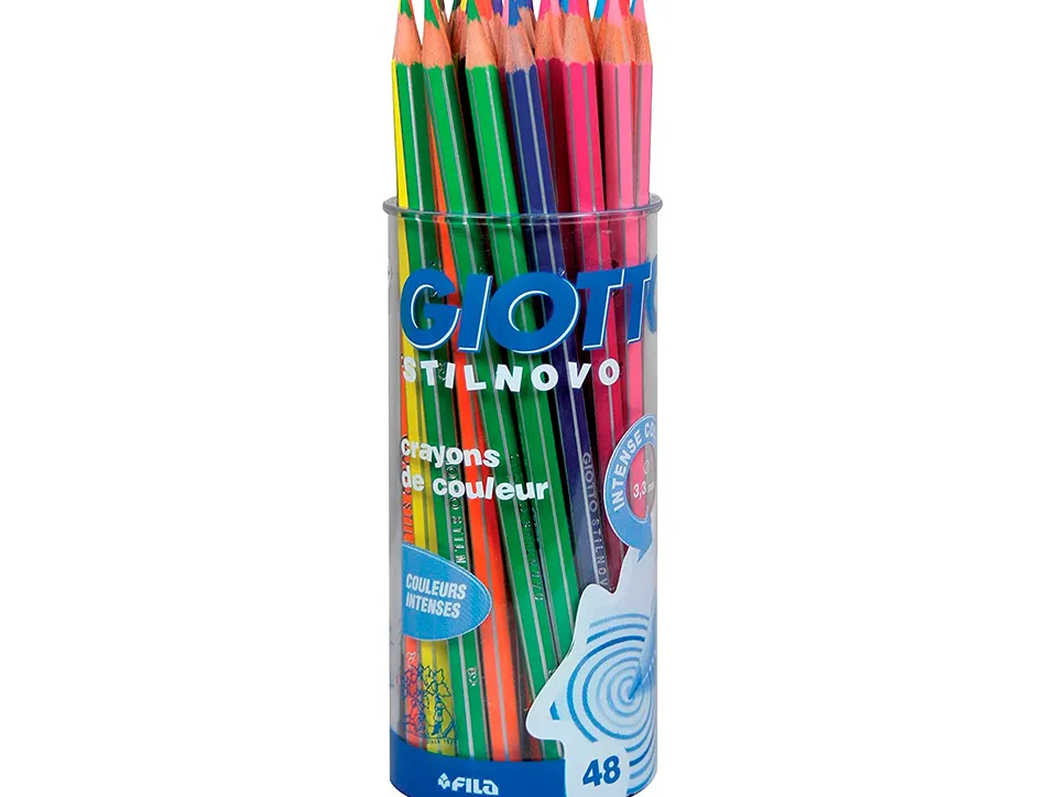 Crayon couleur giotto stilnovo pot de 48 assortis