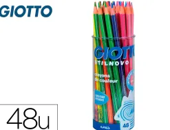 Crayon couleur giotto stilnovo pot de 48 assortis