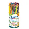 Crayon couleur giotto stilnovo maxi coloris assortis pot 48 unites