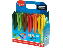 Crayon couleur infinity maped corps triangulaire coloris assortis pot 72 unites