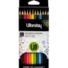 Crayon couleur jpc school day 180mm coloris assortis étui carton 12 unités