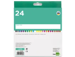 Crayon couleur liderpapel aquarellable coloris assortis tui carton 24 unit s