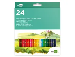 Crayon couleur liderpapel aquarellable coloris assortis tui carton 24 unit s