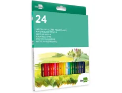 Crayon couleur liderpapel aquarellable coloris assortis tui carton 24 unit s