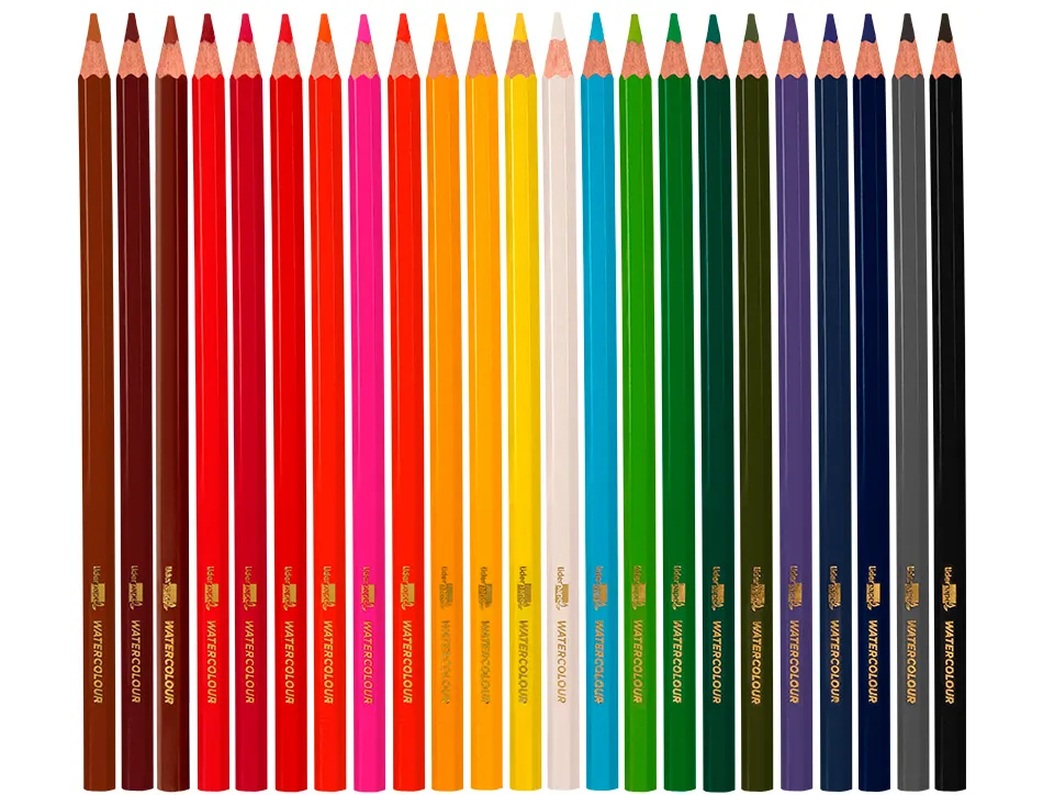 Crayon couleur liderpapel aquarellable coloris assortis tui carton 24 unit s
