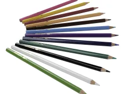 Crayon couleur liderpapel aquarellable coloris assortis étui carton 12 unités