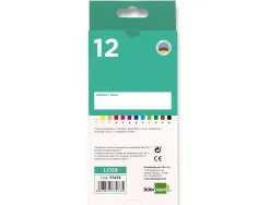 Crayon couleur liderpapel aquarellable coloris assortis étui carton 12 unités