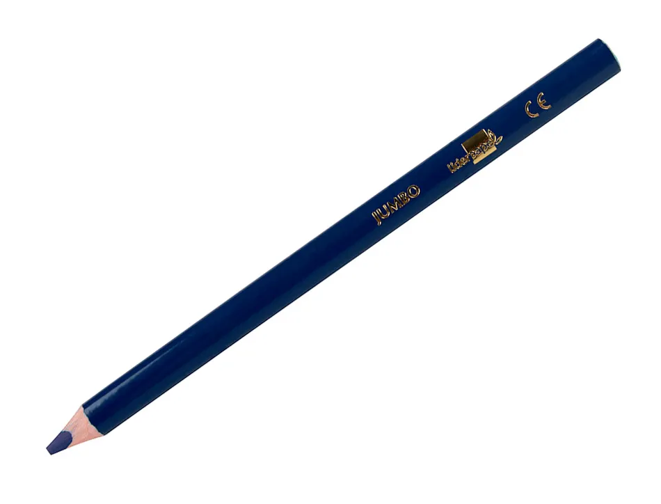 Crayon couleur liderpapel triangulaire jumbo mine extra-résistante 174.5mm taille-crayon offert étui carton 12 unités