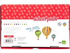 Crayon couleur liderpapel mine extra-résistante 174.5mm écriture douce 12 coloris intenses school pack 144 unités