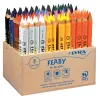 Crayon couleur lyra ferby triangulaire 120mm extrémité fermée usage économe mine 6.25mm diamètre coffret scolaire 96u
