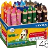 Crayon couleur lyra groove triple 3en1 10mm coffret école 48 unités