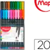 Crayon couleur maped color pep's triangulaire mine tendre résistante sans écharde coloris lumineux étui carton 18u