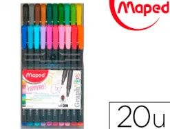 Crayon couleur maped color pep's triangulaire mine tendre résistante sans écharde coloris lumineux étui carton 18u