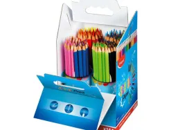 Crayon couleur maped color pep's triangulaire mine tendre résistante sans écharde coloris lumineux coffret école 144u