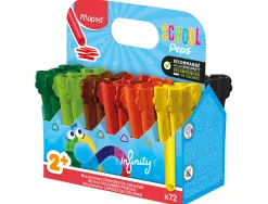 Crayon couleur maped color'peps infinity kidy coloris assortis school pack 72 unites
