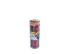 Crayon couleur resine o color corps triangulaire coloris assortis pot 48 unites