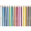 Crayon couleur stabilo color bois hexagonal 175mm facile à tailler couleurs denses fluo pochette 12 unités