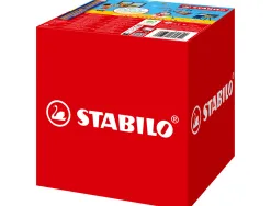 Crayon couleur stabilo woody multi-talent 3 en 1 maxi schoolpack carton 76 unites + 4 taille-crayons