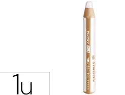 Crayon couleur stabilo woody 3in1 bois pefc multi-usage toute surface ardoise tableau tout type coloris blanc
