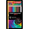 Crayon couleur stabiloaquacolor arty aquarellable mine 2,8mm boite metal 12 unites