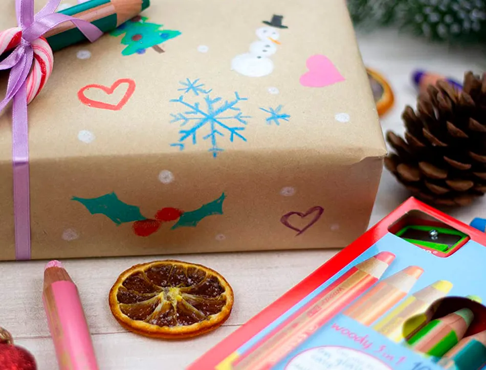 Crayon de couleur stabilo woody 3in1 arty multi-surfaces effacable etui carton 6 unites et