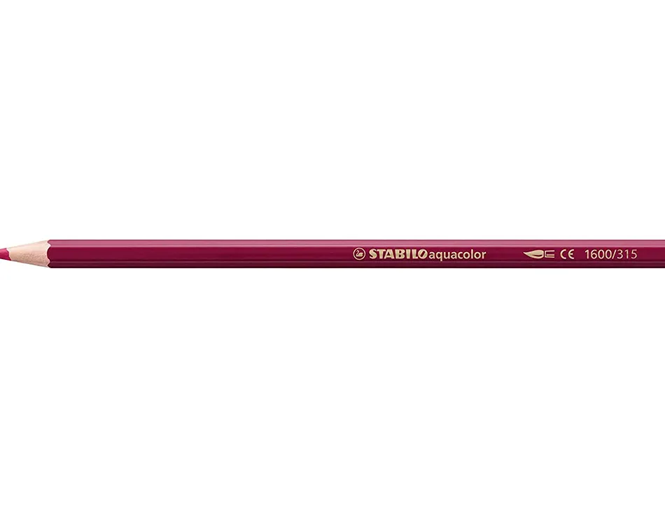 Crayon de couleur stabilo aquacolor arty aquarellable mine solide 2,8mm etui carton 24 unites