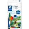 Crayon de couleur staedtler 146c design journey etui carton 12 unites coloris assortis