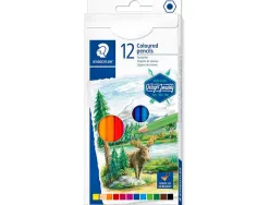 Crayon de couleur staedtler 146c design journey etui carton 12 unites coloris assortis